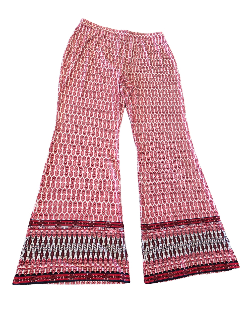 Cato Red Patterned Wide Leg Pants